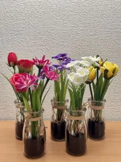 人工観葉植物 フェイクグリーン 造花 アーティシャル 小瓶 室内 インテリア