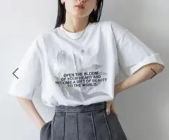 RAGEBLUE ホワイト グラフィックプリント Tシャツ