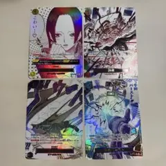 ワンピースカード　コミパラ背景　4枚