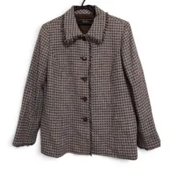 レリアン AGNONA シルク カシミヤ混 ツイードジャケット 13＋ 日本製