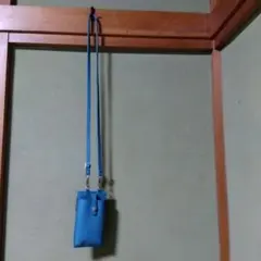 DAILY スマホショルダーバッグ 青
