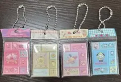 サンリオキャラクターズ　タイルシールミニチュアチャーム　4種セット