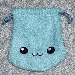 しずくちゃん　もこもこ巾着ポーチ　ガチャガチャ