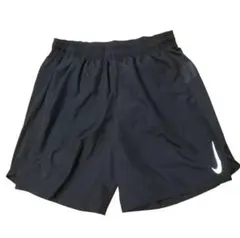 【美品】NIKE　ナイキ　ショートパンツ　ランニング　黒　ポケット　インナー付き