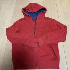 ラルフローレン 赤 フルジップフーディ 6T 120サイズ