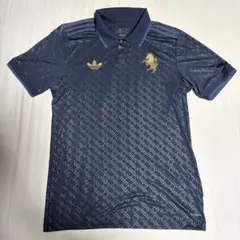 【正規品】  ユベントス　上下セット ネイビー ゴールド 刺繍 正規品】 adidas ユベントス 上下セット ネイビー ゴールド 刺繍