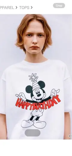 WCJミッキーマウス HAPPY BIRTHDAY Tシャツ