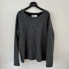 MHL. クルーネックニット ウールコットン　グレー　Mサイズ