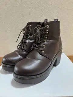 ショートブーツ 厚底