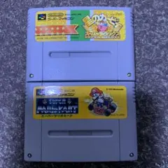 SFCソフト 2本セット(マリオカート、星のカービィ)