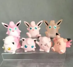 プリン プクリン ピッピ ピクシー等7体 初期進化 ポケモンキッズ指人形