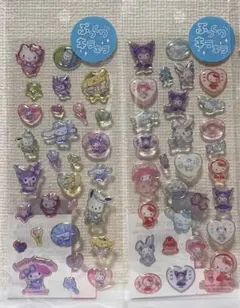 サンリオ ぷっくりキラキラシール マイメロ ポチャッコ ポムポムプリン シナモン