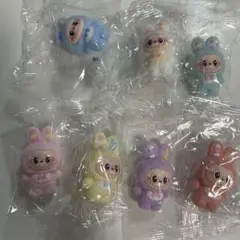 ラブブ フロッキー　ミニフィギュア 7体セット うさぎ