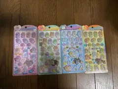 うるちゅるポップシール　おぱんちゅうさぎ、んぽちゃむ４点