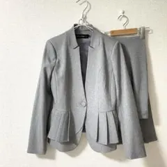 新品未使用品　グレー ジャケット　 パンツスーツ　セット