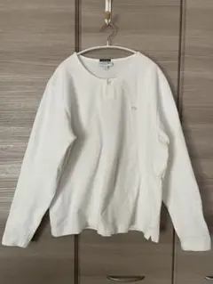 美品 ラコステ X ナノユニバース ホワイト ヘンリーネック XL