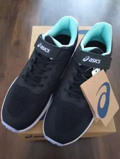 asics レーザービーム RI-MG ブラック/ミント 24.5cm