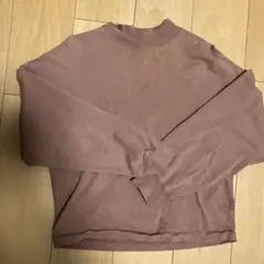 UNIQLO U ハイネック スウェット ベージュモカ