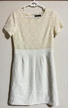 SHOO LA RUE シューラルー　半袖　ワンピース レース　ストレッチ素材