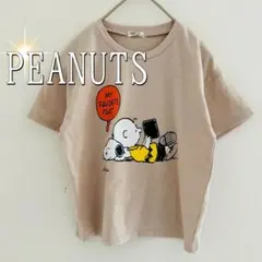 PEANUTS スヌーピープリントコットンTシャツ（120サイズ）ベージュのサムネイル