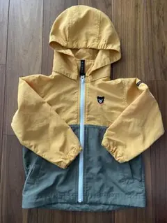 ダブルビー ミキハウス ジャンパー アウター 上着 羽織り カーキ【90】美品