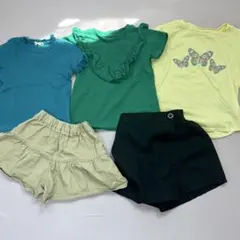 女の子 キッズ トップス ショートパンツ Tシャツ まとめ売り 120㎝ 半袖