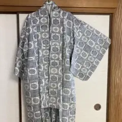 Woody様専用正絹100%結城紬　単衣手縫い仕立て　1部躾糸付き