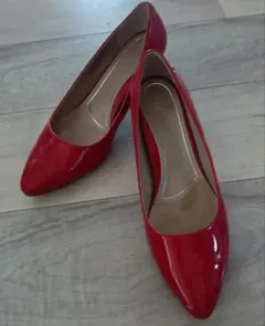 VIONIC 赤 ハイヒールパンプス　エナメルのサムネイル