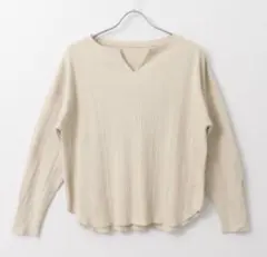 KBF ランダムリブキーネックTシャツのサムネイル
