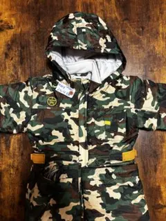 子供用スキーウェア　迷彩柄