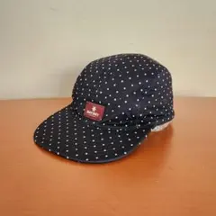 美品　SAYSKY リバーシブル　ランニングキャップ　ドット　ネイビー　水玉のサムネイル