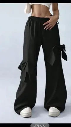 SHEIN レディース ワイドレッグ カーゴパンツ