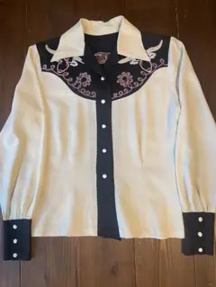 40s 50s ウエスタン シャツ 牛 COW柄 ロカビリー ヒルビリー - メルカリ