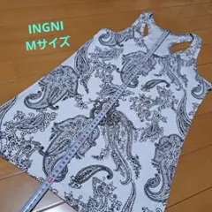 セール！INGNI　ノースリーブトップス ペイズリー柄