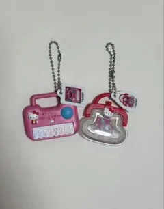 ハローキティ かわいいおもちゃミニチュアチャーム　2点セット