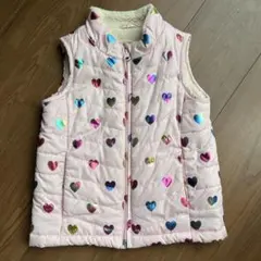 ベビーギャップ ダウンベスト　中綿ベスト 裏ボア ピンク 110cm
