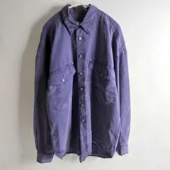 【極美品】ヴェルサーチジーンズクチュール　デニムシャツ　イタリア製　コットン　L 極美品】ヴェルサーチジーンズクチュール デニムシャツ