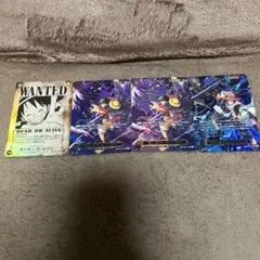 ワンピースカード　手配書ルフィと紫ルフィSP2枚と青エースSPまとめ売り