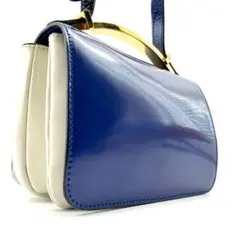 Marni　ショルダーバック　2way　ハンドバック　ゴールドハンドル　ロゴ刻印のサムネイル