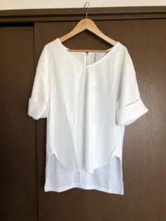 新品　ジーナシス　JEANASIS 半袖トップス　白　ゆったり