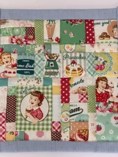 パッチワークキルトのミニマットのサムネイル