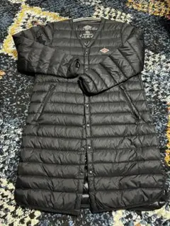 DANTON/ V Neck Inner Down Long Jacket