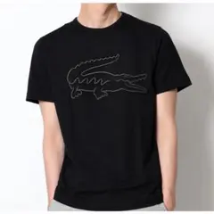 LACOSTE ラコステ ワニ刺繍 Tシャツ ブラック 黒