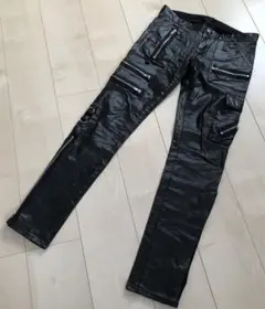 ☆ セクダイ ジップパンツ ☆ スキニー ブラック ジップ Sサイズ パンク