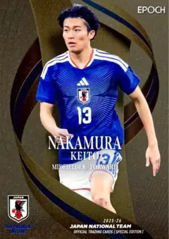 EPOCH 2024 サッカー日本代表 中村敬斗 ジャージカード 06/20 EPOCH 2024 サッカー日本代表 中村敬斗 ジャージカード 06/20 - メルカリ