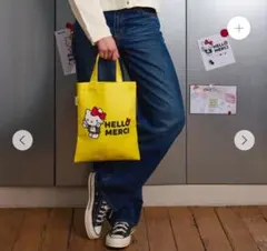 完売品 レア パリ限定 Merci ハローキティトートバッグ 黄色のサムネイル