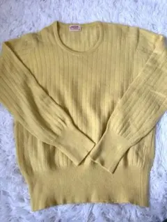 GALERIE VIE カシミヤ➕綿ニット S ライムグリーン 新品(タグ無し