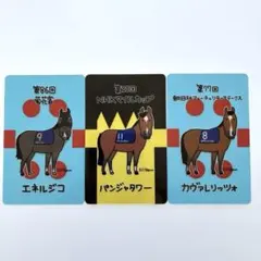 JRA 2025年 GIレース優勝馬 クリアカード 3枚セットのサムネイル