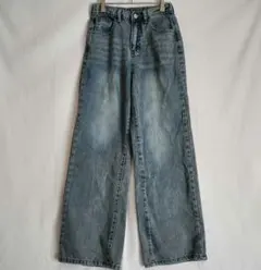 SHEIN Teen 13Y ワイドレッグデニムパンツ ティーン