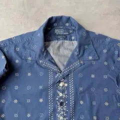 ポロ ラルフローレン 半袖 オープンカラーシャツ L CLAYTON ドット